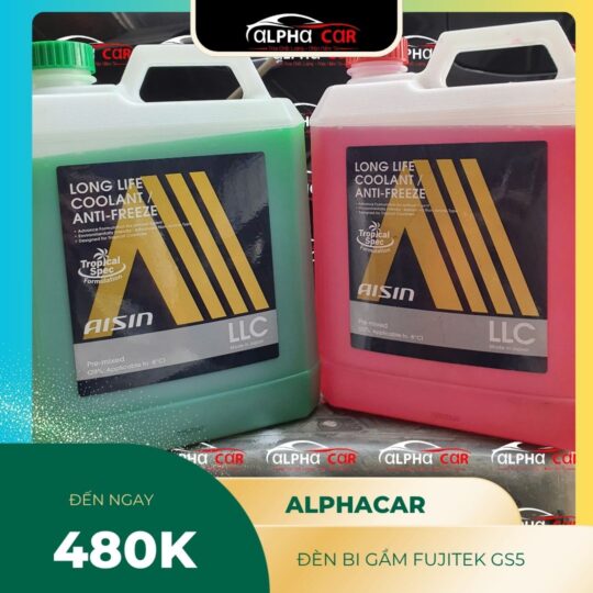 nƯỚc lÀm mÁt ĐỘng cƠ aisin xanh/ĐỎ 4l